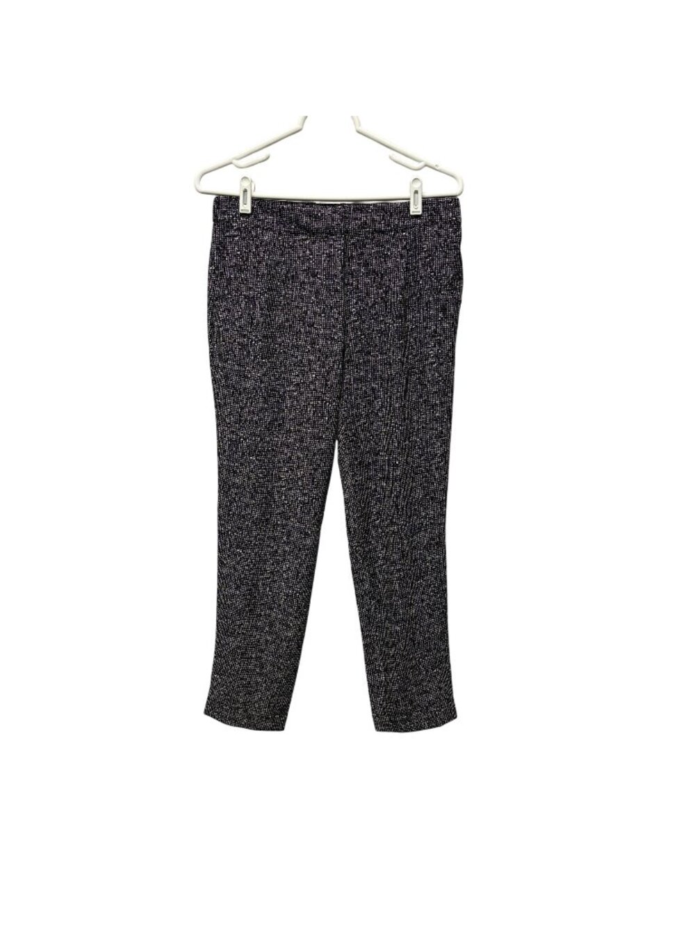 Katherine Barclay Womens Pants Size Small Black White Dressy Cuffed Trousers NEW